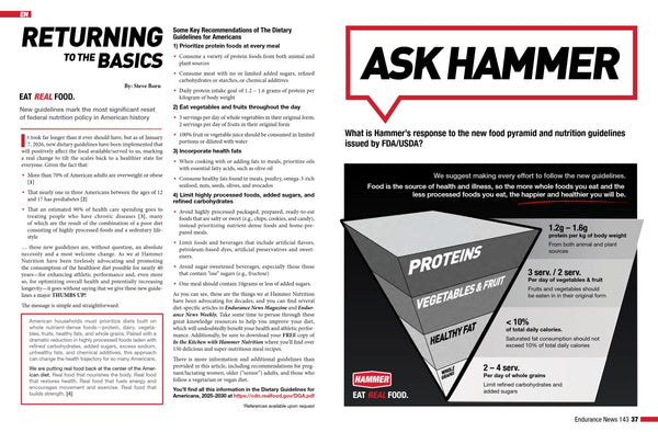 Endurance News 143: Returning to the Basics and Ask Hammer
