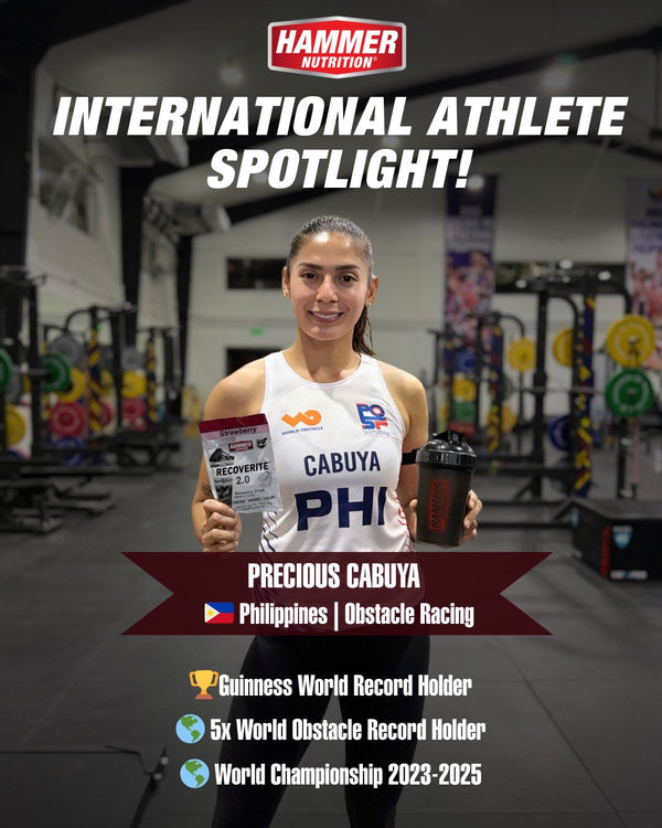 Precious Cabuya, Philippine obstacle racing athlete, in the gym with Hammer Nutrition
