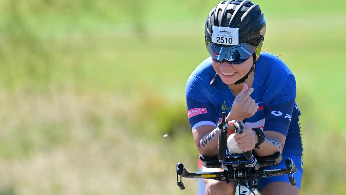 Triathlete on the bike leg
