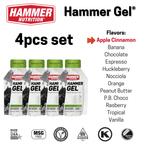 Hammer Gel 4-Pack Apple-Cinnamon, four 33g sachets