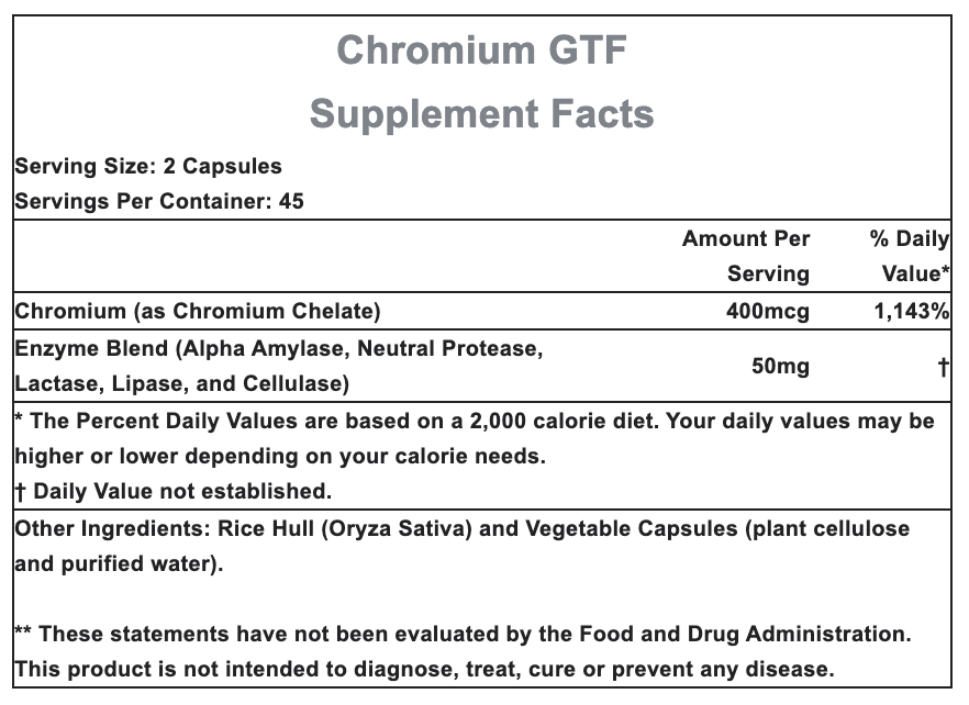 Supplement Facts